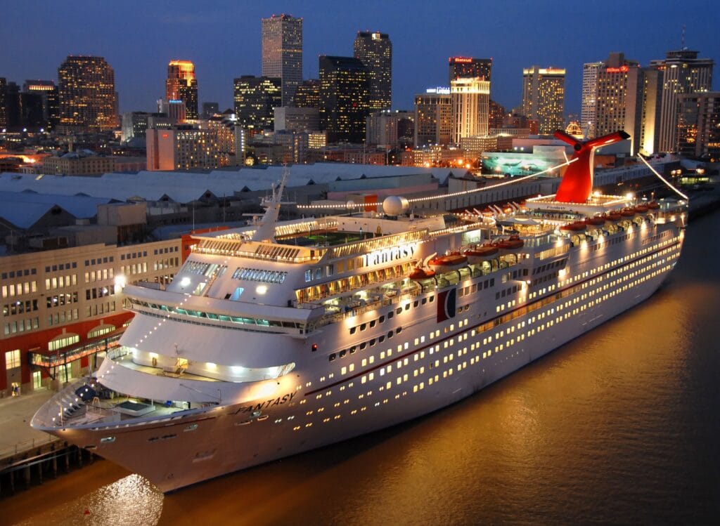Carnival Cruise Line Ship. Carnival is situated firmly in the mainstream cruise line tier of cruise line tiers.