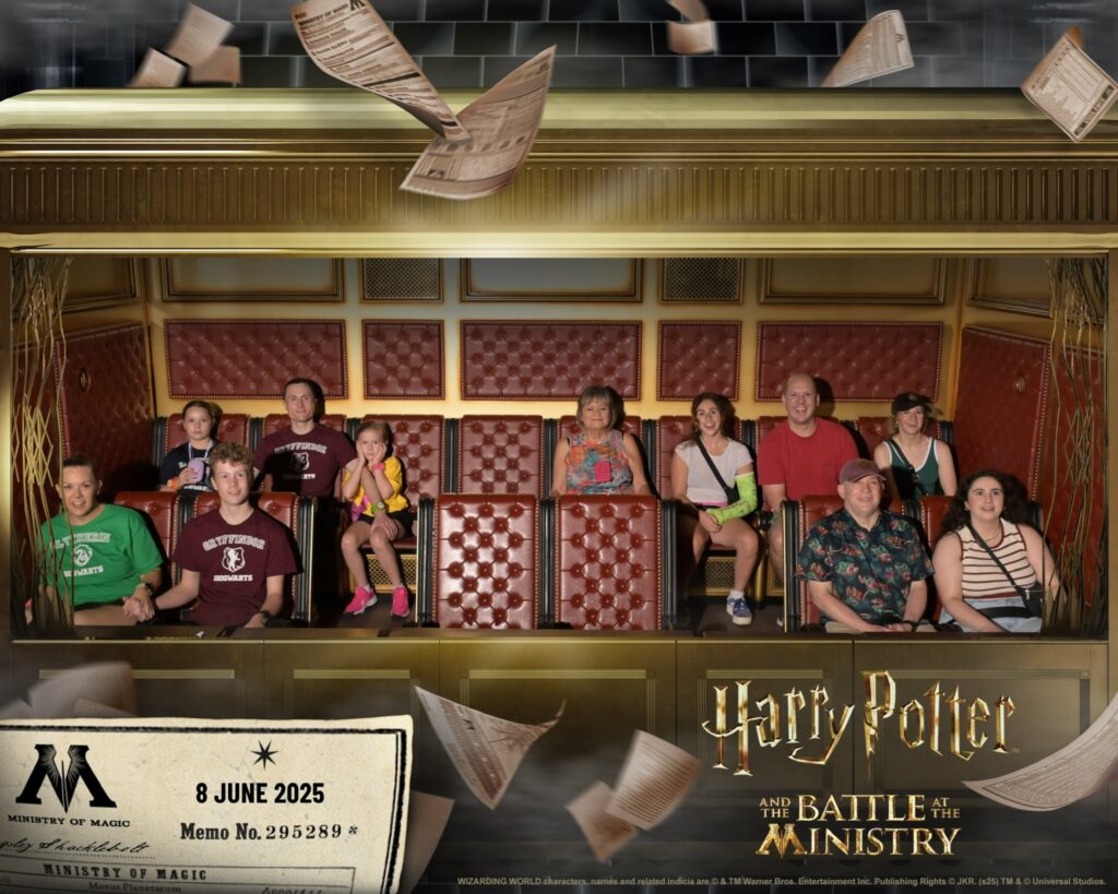 Ride photo from Harry Potter and the Battle at the Ministry at Epic Universe.