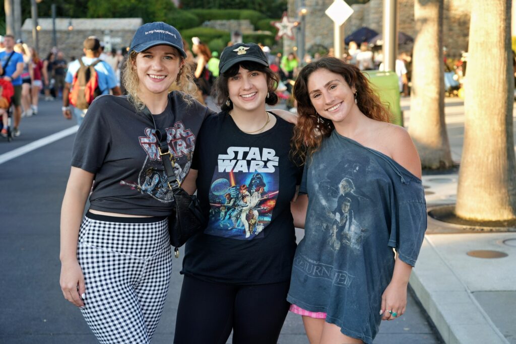 Daughters on Boulevard Leading to Tower of Terror