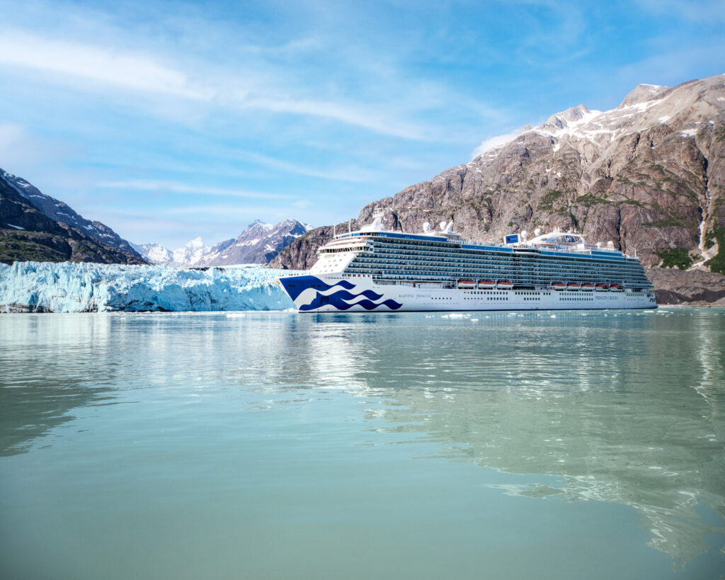Majestic Princess in Alaska, photo in Best Alaska Cruise Lines