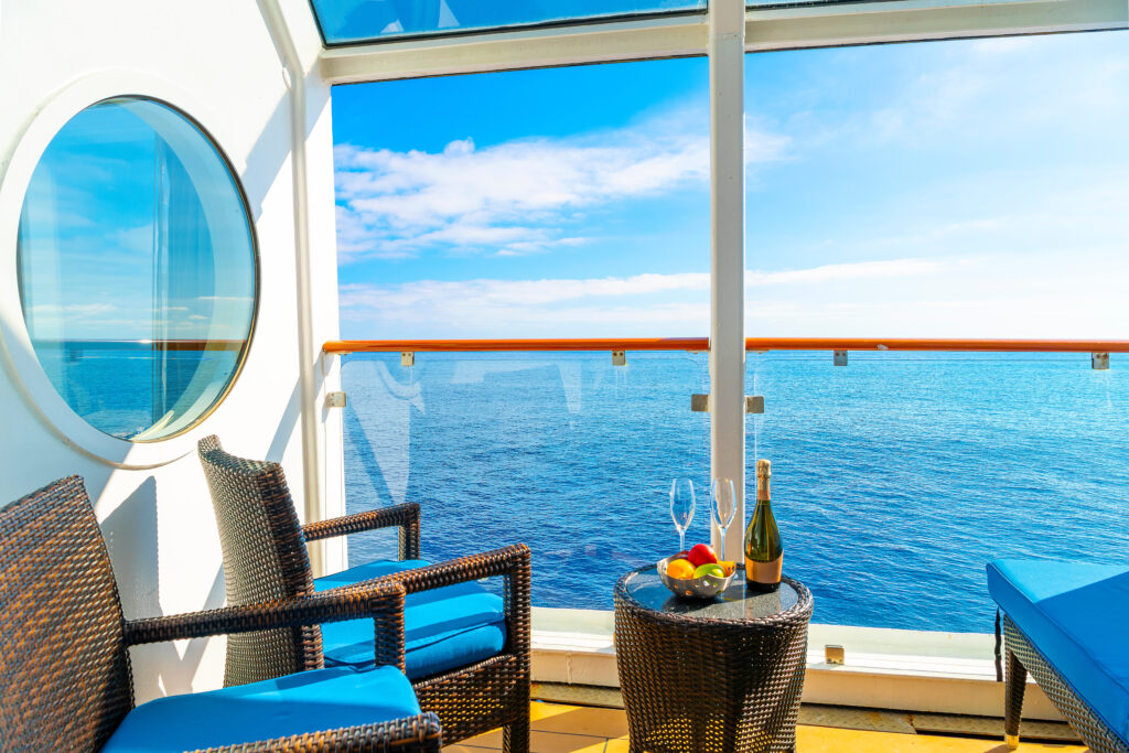 balcony on a cruise ship