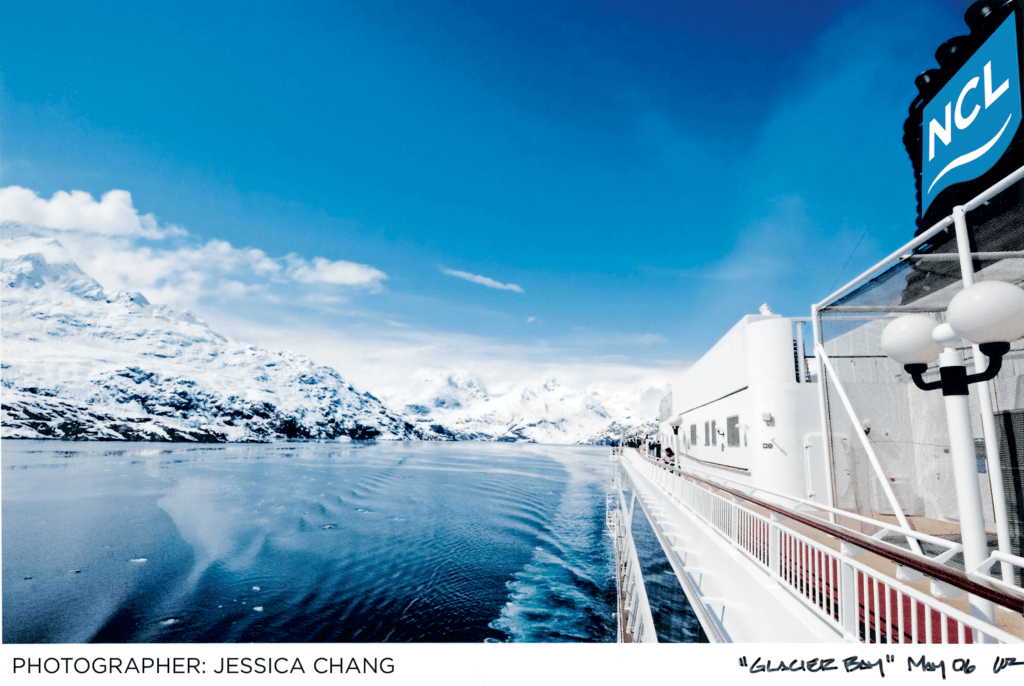 Norwegian Cruise Line ship in Glacier Bay